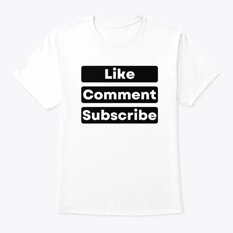 like comment subscribe - black